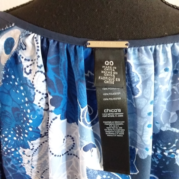 CHICO'S Ladies Long-sleeved Tunic Top - Picture 8 of 8